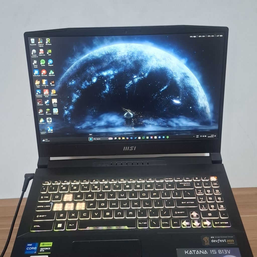 (Garansi On) Laptop gaming MSI katana 15 B13VGK RTX 4070 I7 13th gen