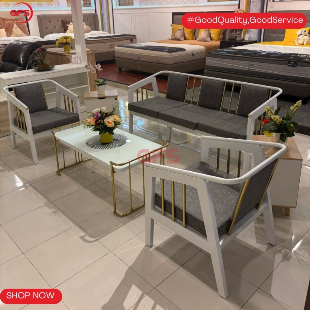 SOFA MINIMALIS / SIANTANO 3.1.1-7 SEAT + MEJA // GFS LAMPUNG