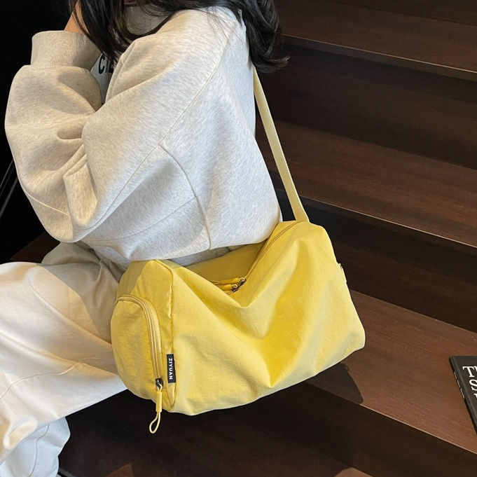HOT DEALS GUVDIV Tas Selempang Wanita Pria Tas Gym Yoga Unisex Korea Tas Selempang Wanita Kapasitas