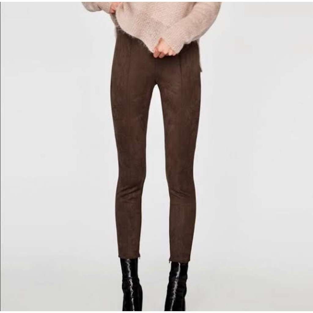 Zara suede pants