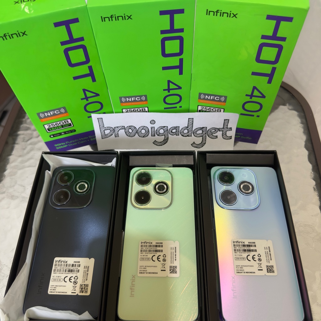 HP INFINIX HOT 40i 8/256GB  SECOND FULLSET ORIGINAL