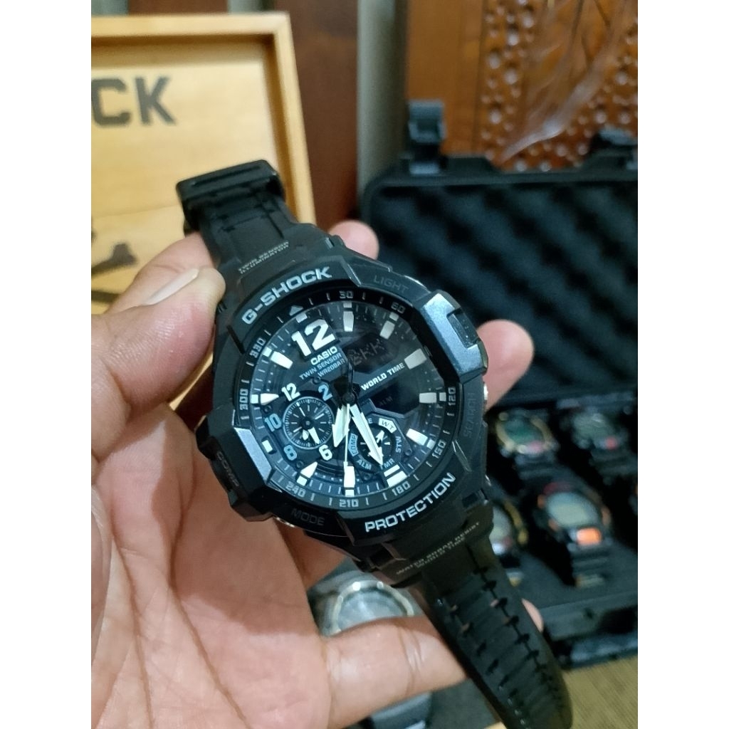 G-Shock GA-1100 Gravity Master Second Original Shock Resist Water Resistance