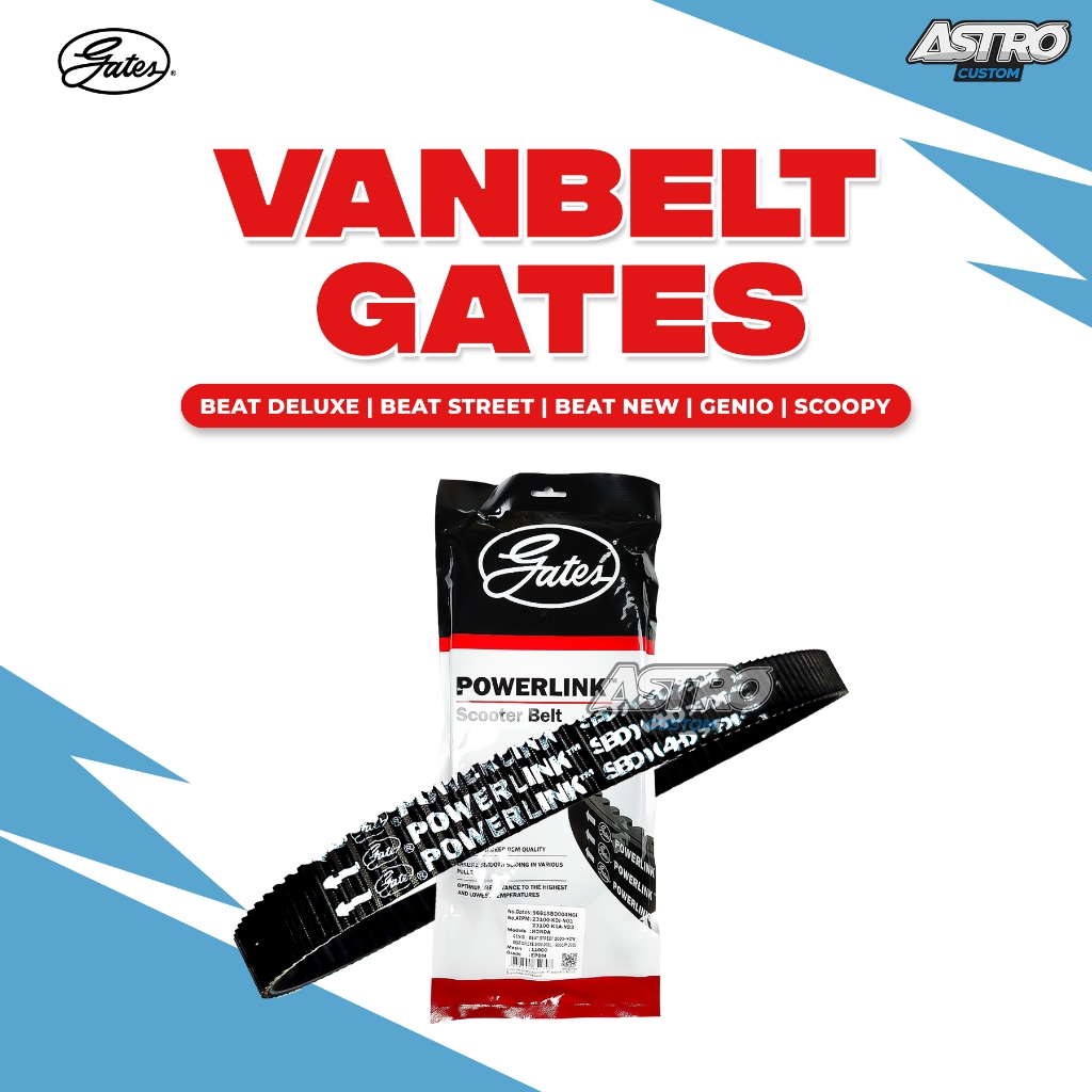 Vanbelt VBELT Beat Deluxe Street Genio Scoopy Fi GATES THAILAND KOJ POWER Upgrade CVT KIRIAN VENBELT