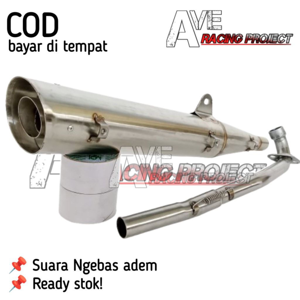 KNALPOT STANDAR RACING TSUKIGI KHARISMA KIRANA 125 SUPRA X 125 2004-07