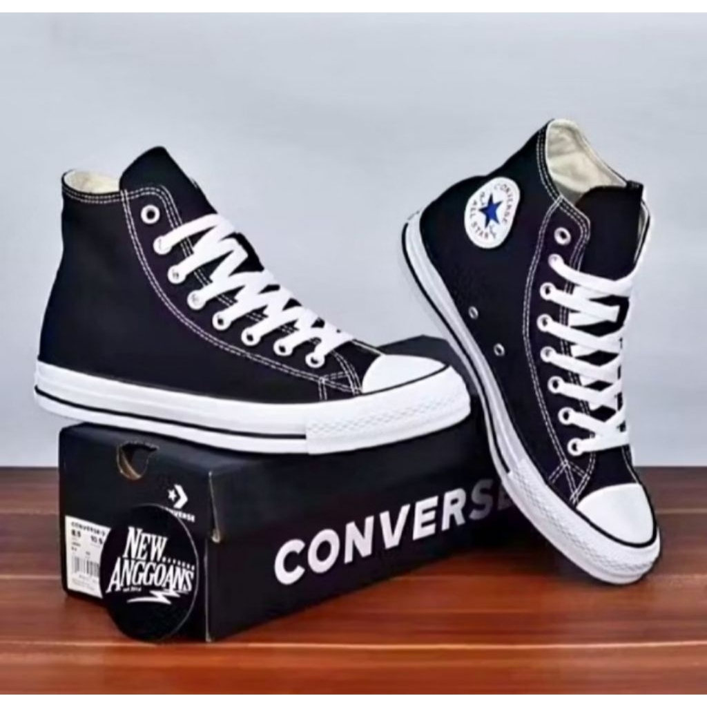PROMO 2025 10.10 SEPATU CONVERSE ALL STAR BOOTSALL PANJANG HITAM PRIA//WANITA Sneaker SIZE 36-43|| S