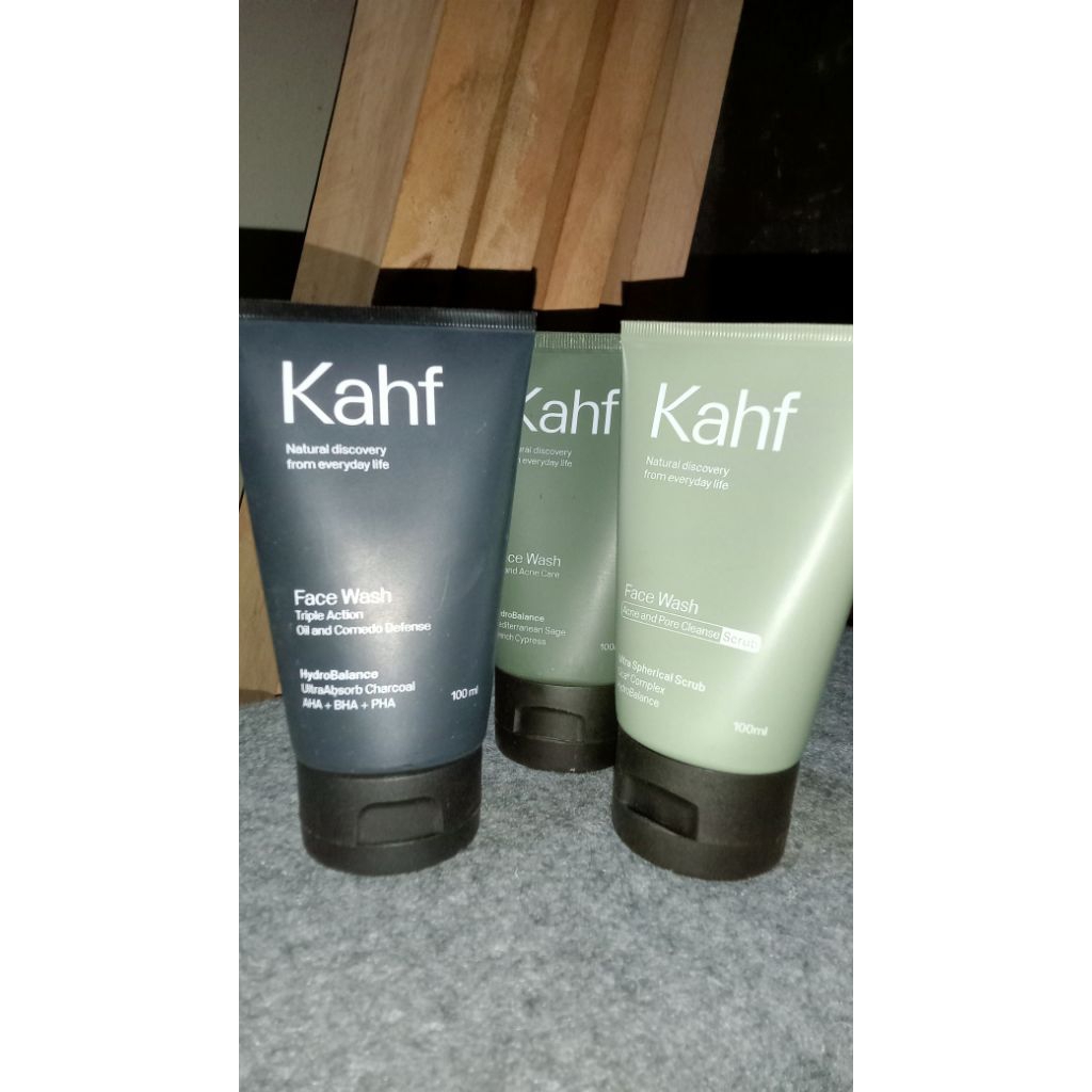 KAHF Face Wash Man 100ml Sabun Cuci Muka Cowok