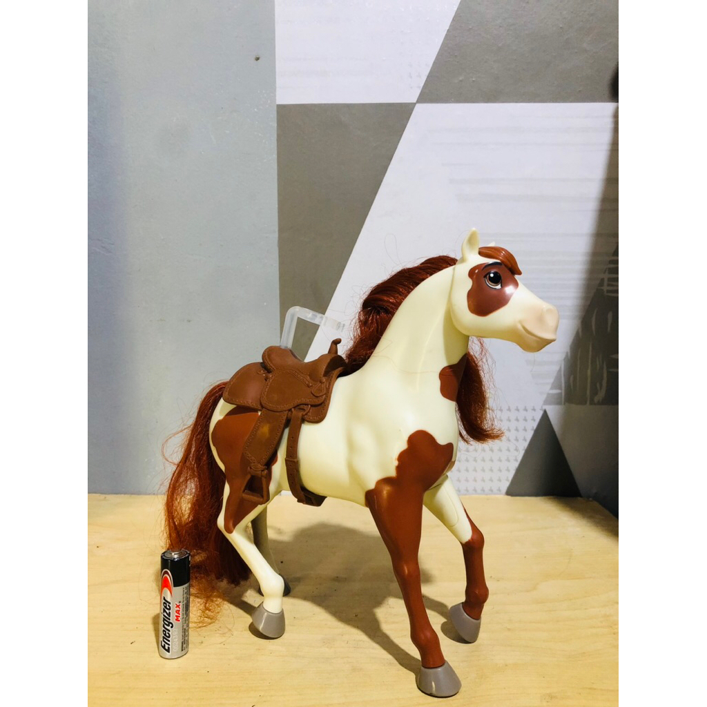 Mainan Figure kuda barbie Mattel Spirit Untamed Horse Toy Figure White Brown
