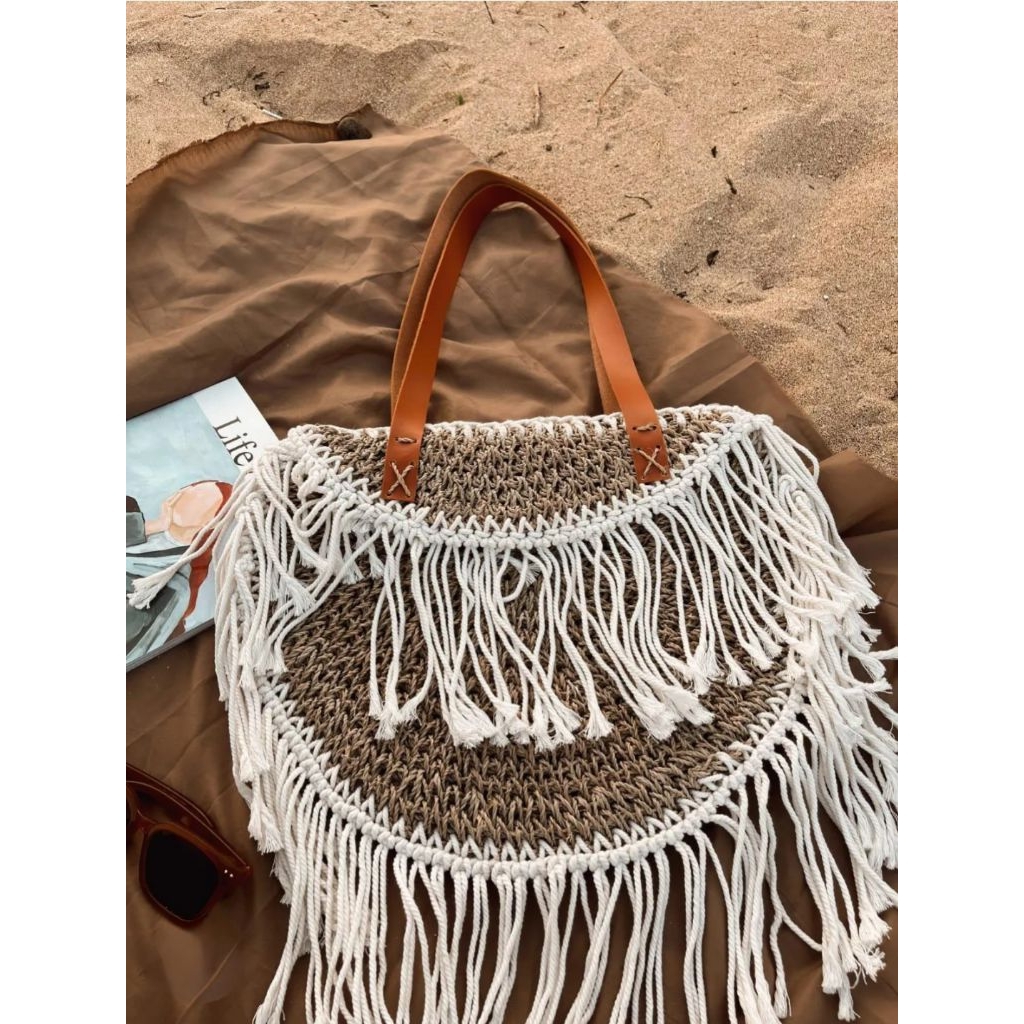 tas rajut pantai tas rajut macrame tas pantai summer bag tas etnik tas Bali oleh oleh Bali tas fashi