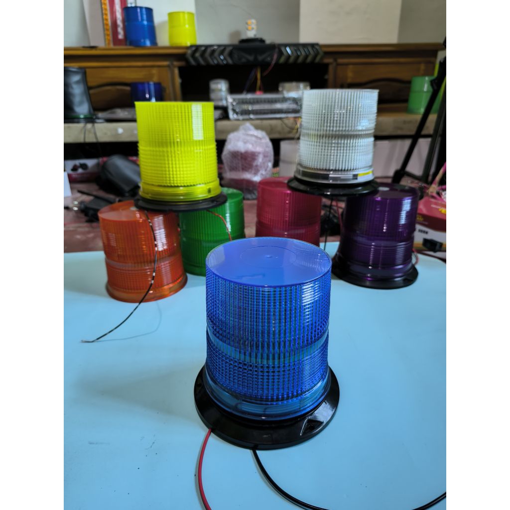 Rotary Blitz 2Mode Kedip 8Led Hpl Lampu Kendaraan Truck 12v 24v