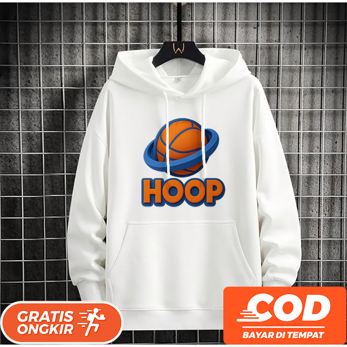 Sweater Hoodie Pria Wanita Original Branded Berkualitas Premium - Basket Ball Hoop