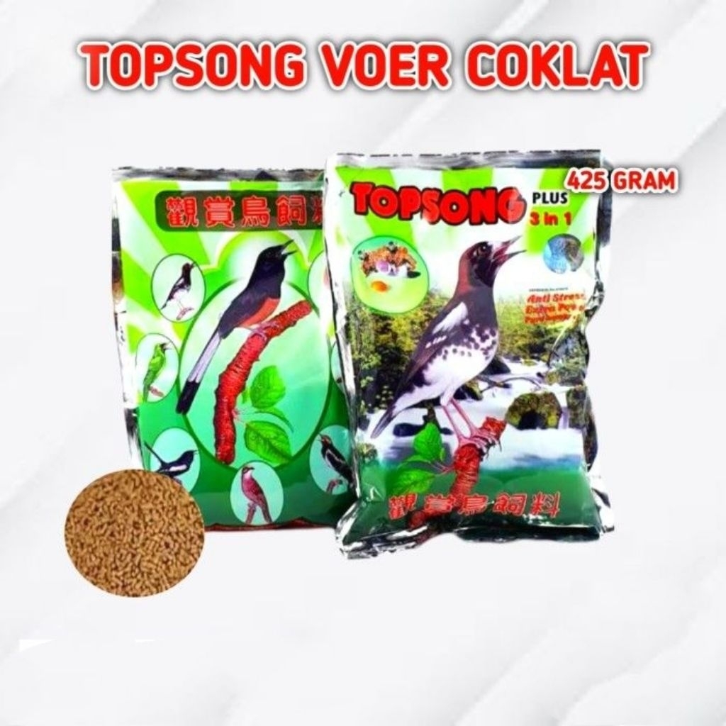 TOPSONG MAKANAN SEMUA JENIS BIRUNG KICAU/PUR BURUNG KICAU/BIRING MURAI