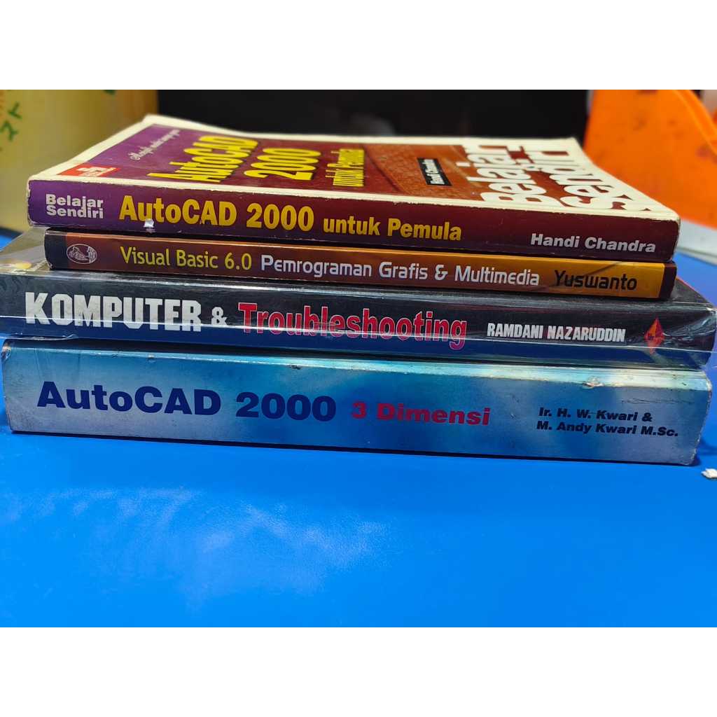 4 BUKU KOMPUTER AUTOCAD VISUAL BASIC TROUBLESHOOTING