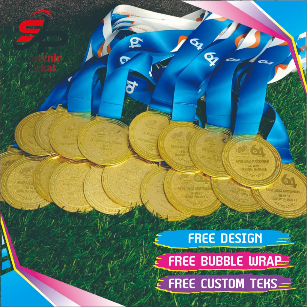 Terlaris. Medali, Medali logam, Medali Kuningan, Medali Emas, Medali Custom, Medali Lomba