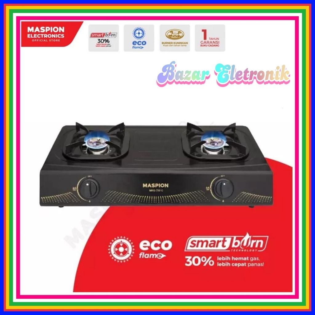 KOMPOR GAS MASPION 709 C / KOMPOR GAS MASPION 2TUNGKU MASPION 708C