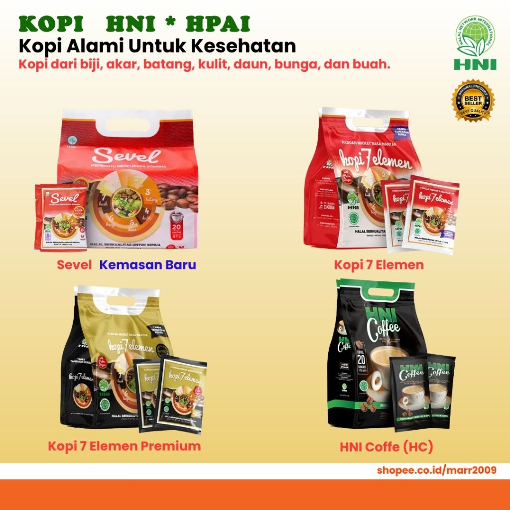 KOPI 7 ELEMEN - KOPI 7 ELEMEN PREMIUM - COFFEE HNI HPAI