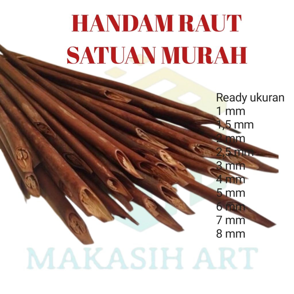 HANDAM RAUT SATUAN MURAH, HANDAM/ROSAM/KALAM/KUAS/PENA KALIGRAFI SIAP PAKE