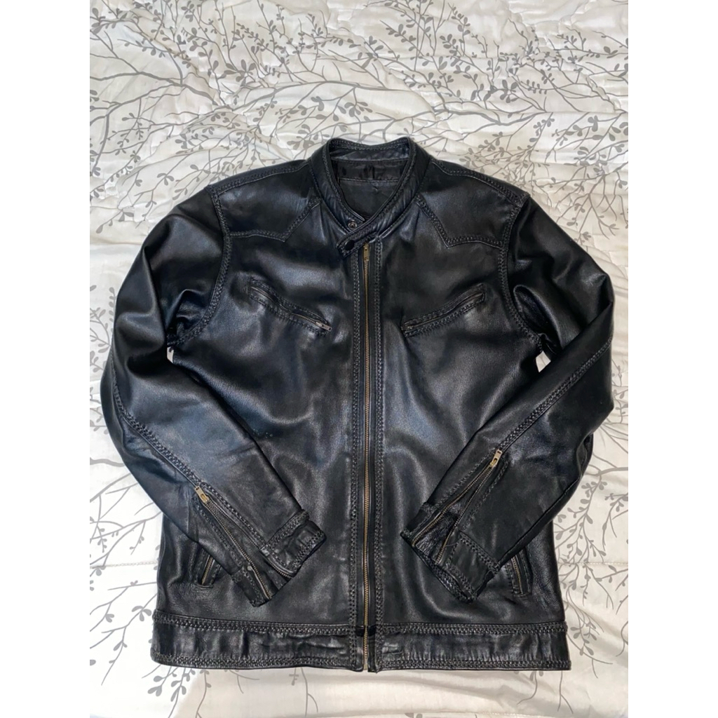 Jaket Kulit Domba Caferacer Rajut NOT Avirex Harley Davidson RBC Aero Vanson Leathers Indian Motorcy