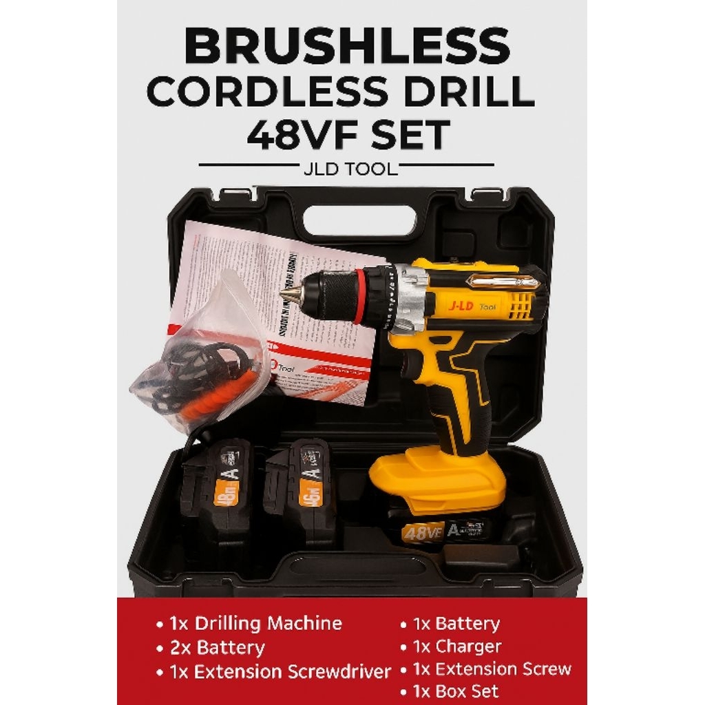 BOR CORDLESS DRILL JLD 48VF SE