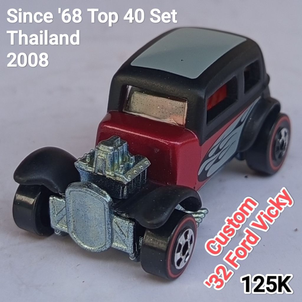 Hot Wheels Since 68 Top 40 Set Custom 32 Ford Vicky ban Redline Loose