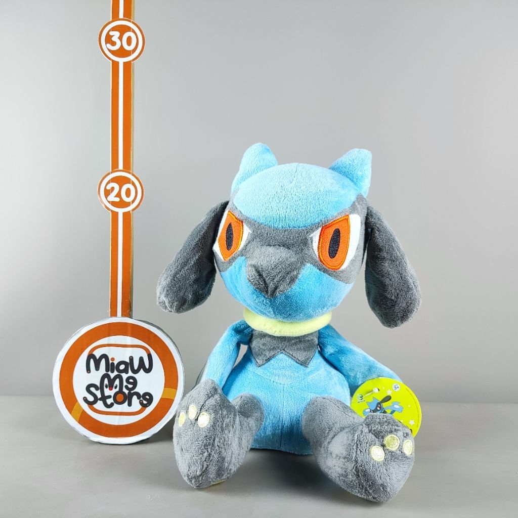 Boneka Pokemon Riolu Sebelum Lucario Original Nintendo Plush