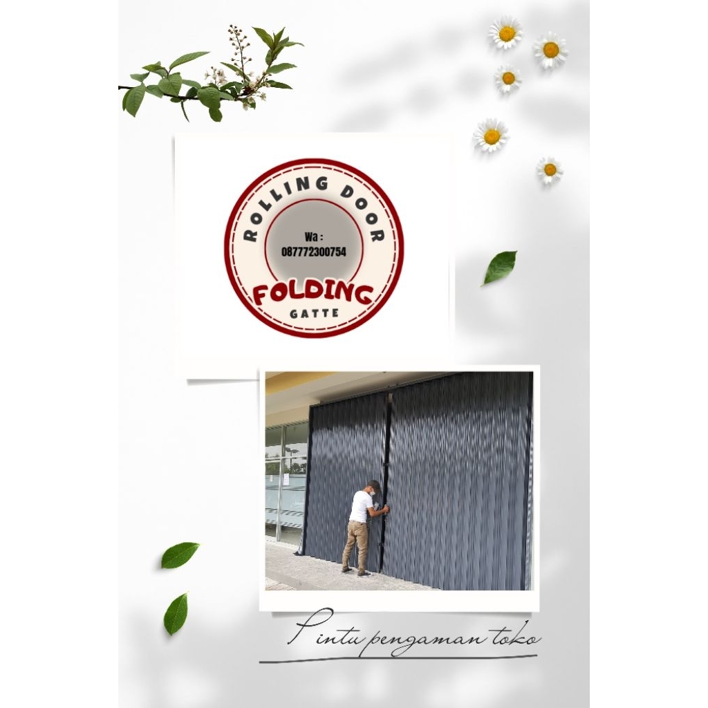 ROLING door folding gate