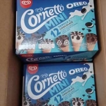 Es Krim Ice Cream Walls Cornetto Mini Oreo isi 12 Contong Mini