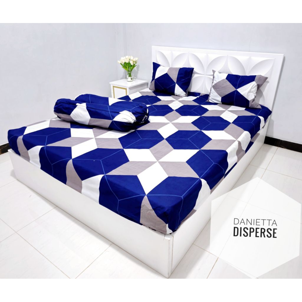 Sprei Homemade DANIETTA/ NAVY CUBE/ DREYCO/BLUE TRIANGLE /SAMOR BLACK/MORELA