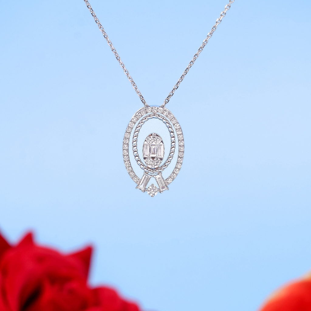 Kalung Berlian Eropa Model Ohara Setting - JB Berlian