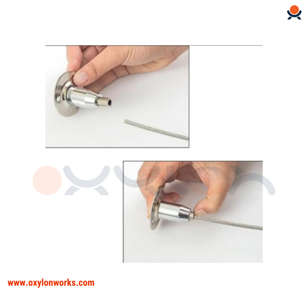 Bracket Kawat Sling Atas dan Bawah Pengikat Kawat Sling 2 mm
