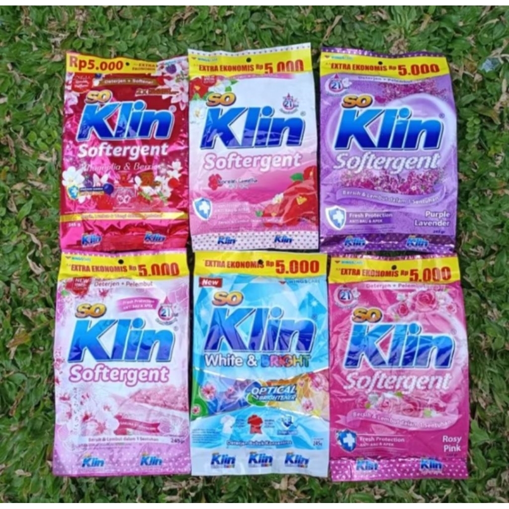 Soklin deterjen bubuk kemasan 5000an 1dus termurah