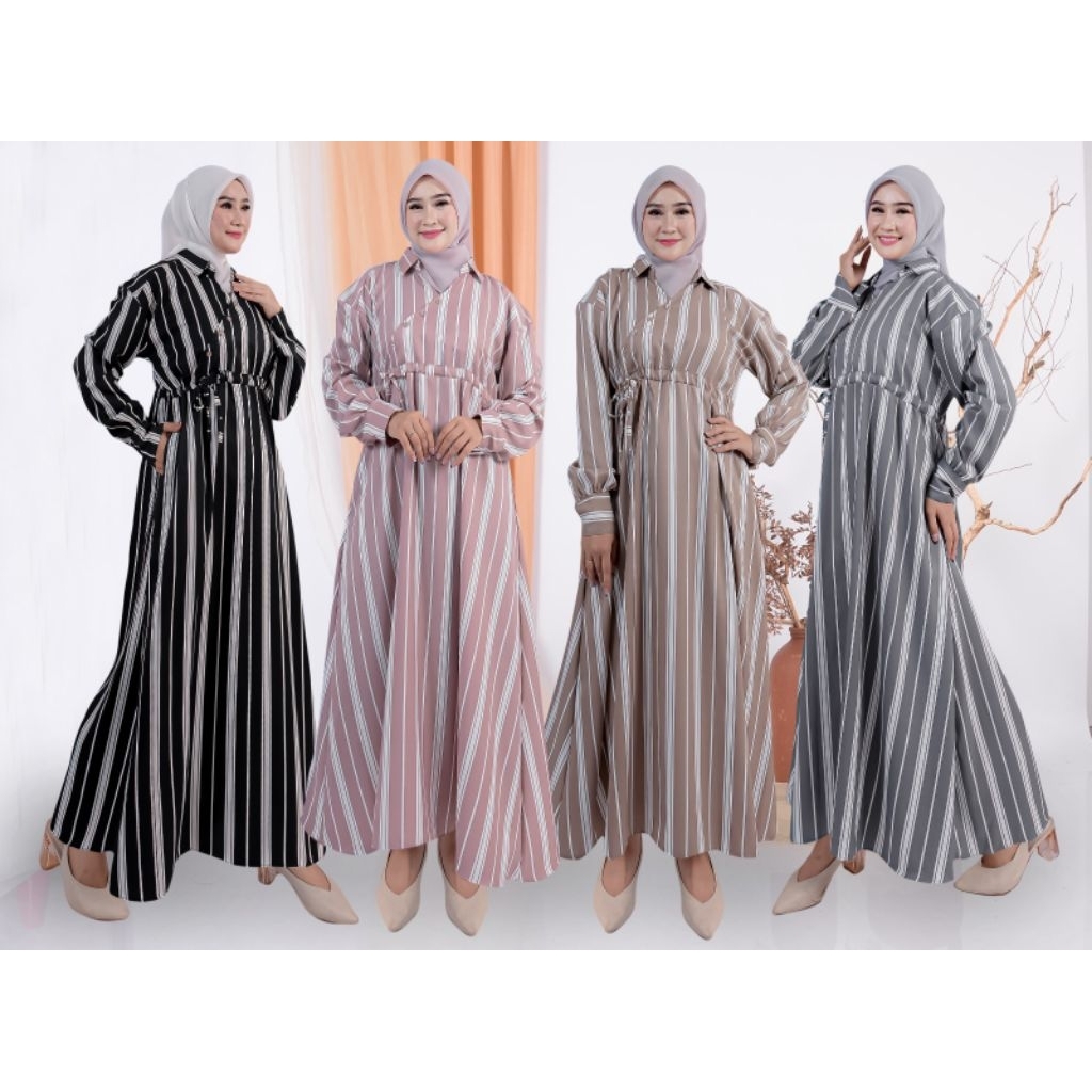TOKO AL DEVIE ADN COLLECTION DRES DANIA dres salur dres busui dres kancing dres syakila premium gami