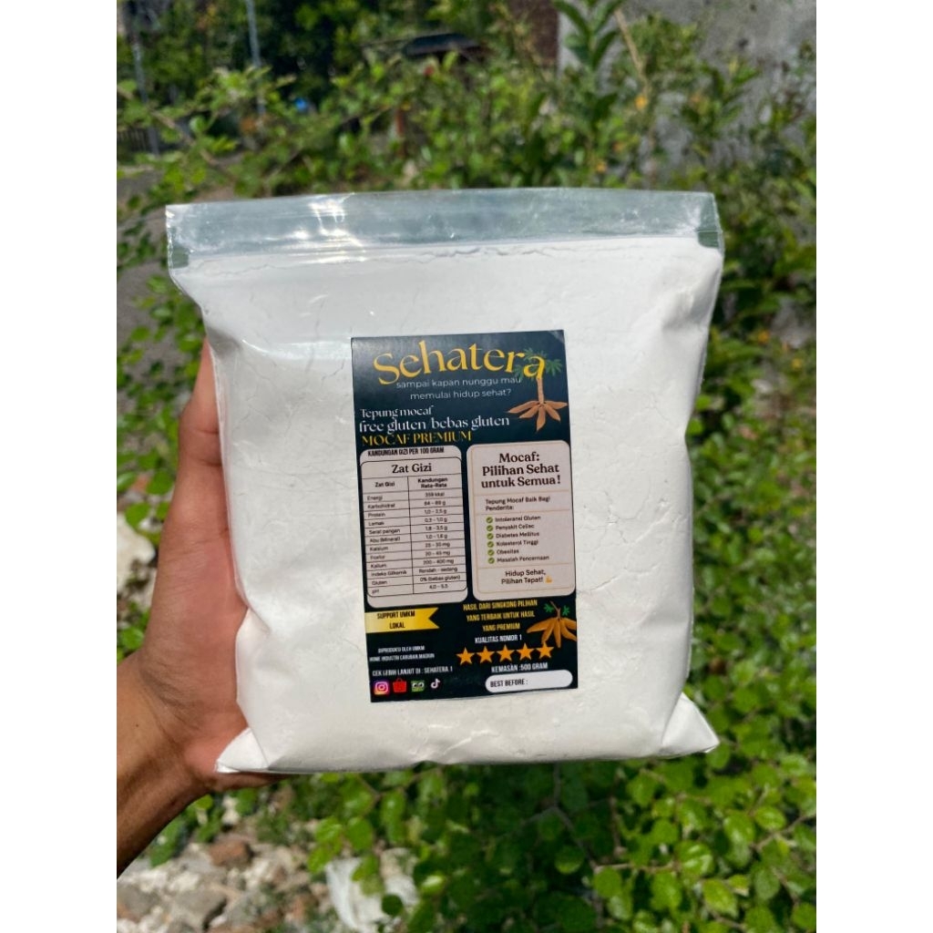 tepung mocaf premium original tepung mocaf sehatera 500 gram