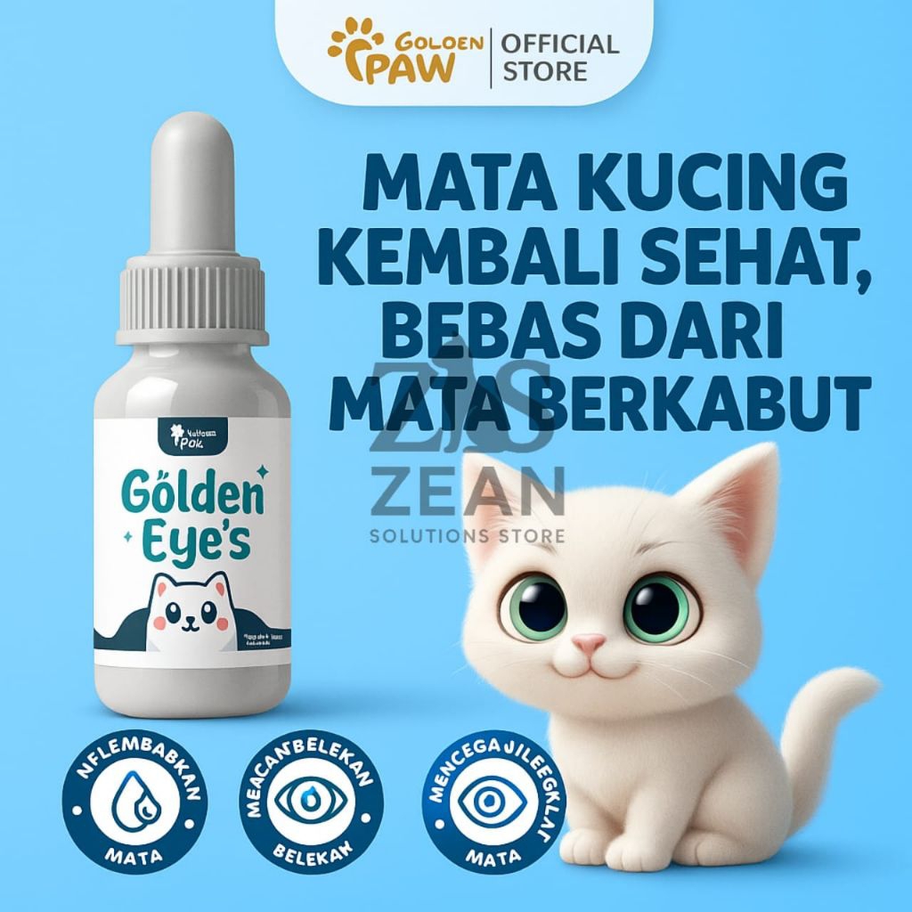 Golden Paw - Golden Eye's Obat Mata Kucing, Tetes Mata dan Sakit Mata Kucing