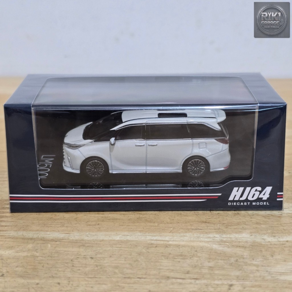 Hobby Japan HJ642076AW Lexus LM 500h RHD 6 Seater Sonic Quartz Diecast Koleksi Mobil Mainan Mini Sca