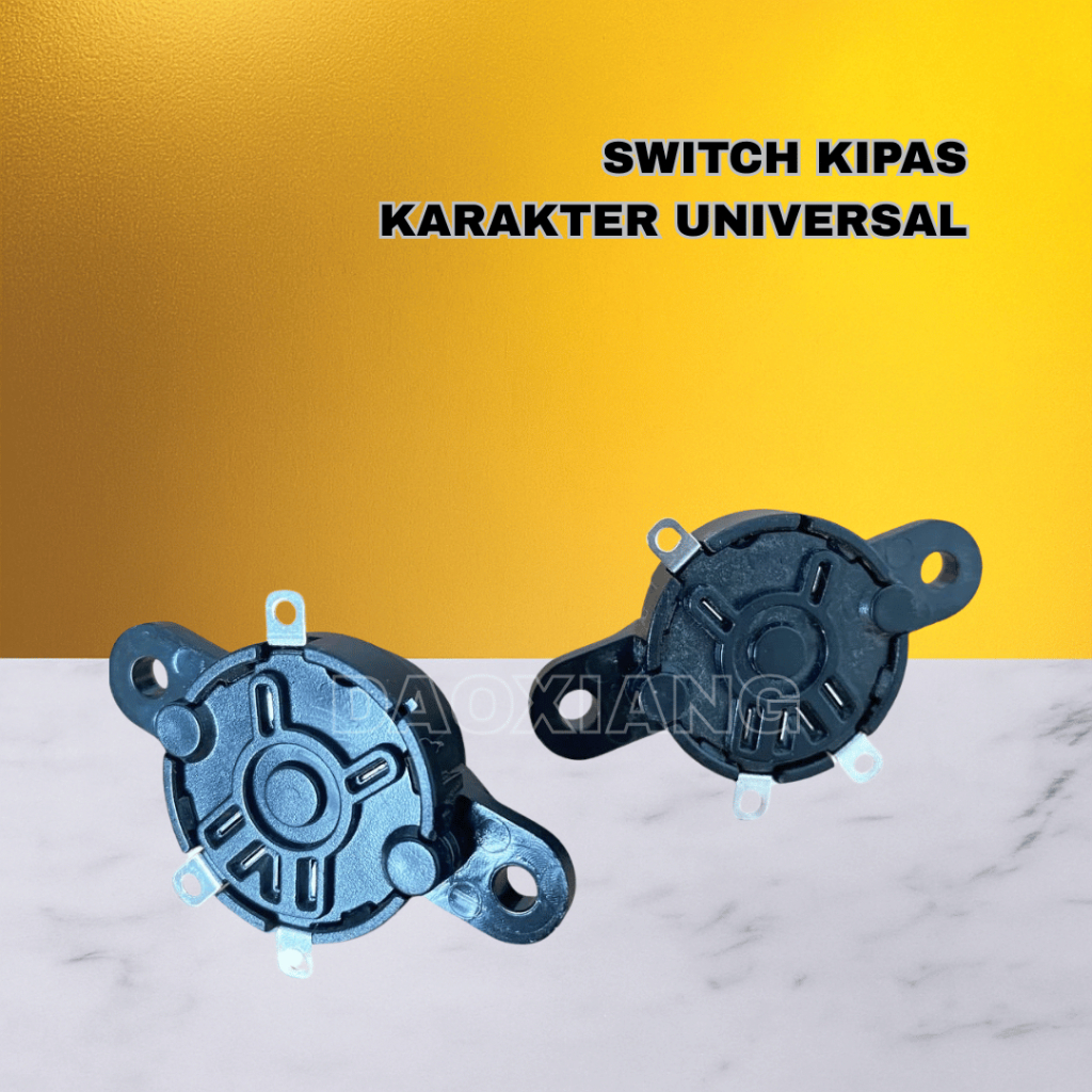 Saklar Kipas Angin Karakter Lucu 3 Pin – Dua Level Kecepatan (1-On, 2-On)