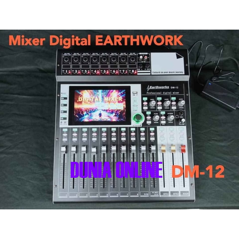 MIXER DIGITAL EARTHWORKS DM-12 PROFESIONAL MIXER 12 CHANNEL EARTHWORKS DM12 EARTHWORK DM 12 BLUETOOT