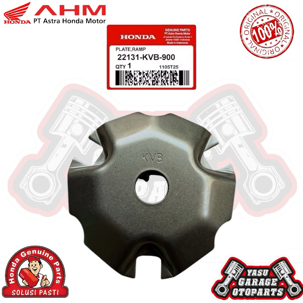 22131-KVB-900 TUTUP PLAT RUMAH LOLER ROLER ROLLER BEAT STREET ECO SCOOPY SPACY VARIO 110 FI KARBU ES