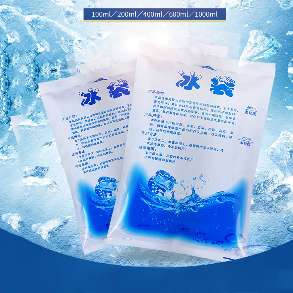 Ice Gel Pack 400 ML Blue Cool Jelly Cooler Kantong Air Es Pendingin Cooler Bag tas ASI