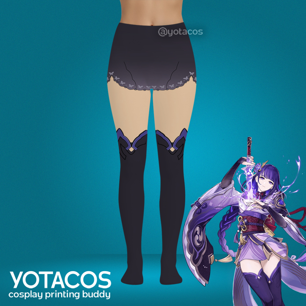 Stocking Raiden Shogun Baal Genshin Impact Cosplay Kostum