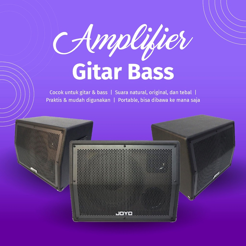 Amplifier Gitar Bass Cabinet 100W JOYO BA110 Elektrik Listrik Ampli Guitar