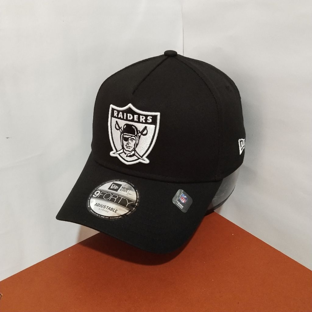 Topi New Era Original 100% 9Forty A-Frame NFL Las Vegas Raiders Classic Black New