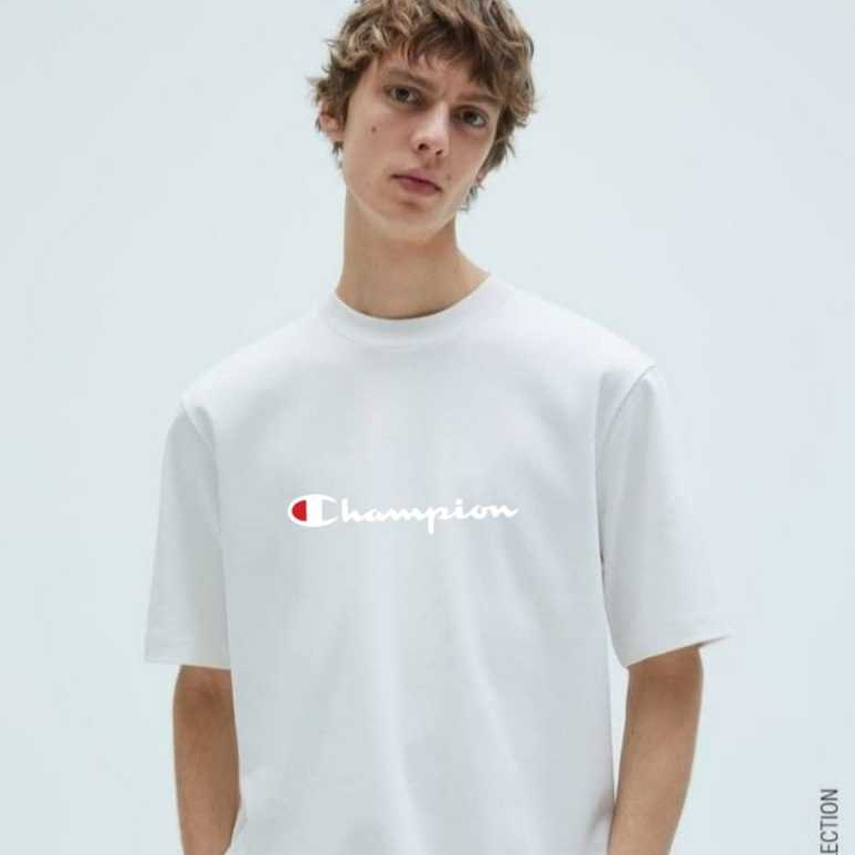 Kaos Korean Style Pria Unisex - Atasan Simple Catton Premium - T/Shirt Champion Original Distro