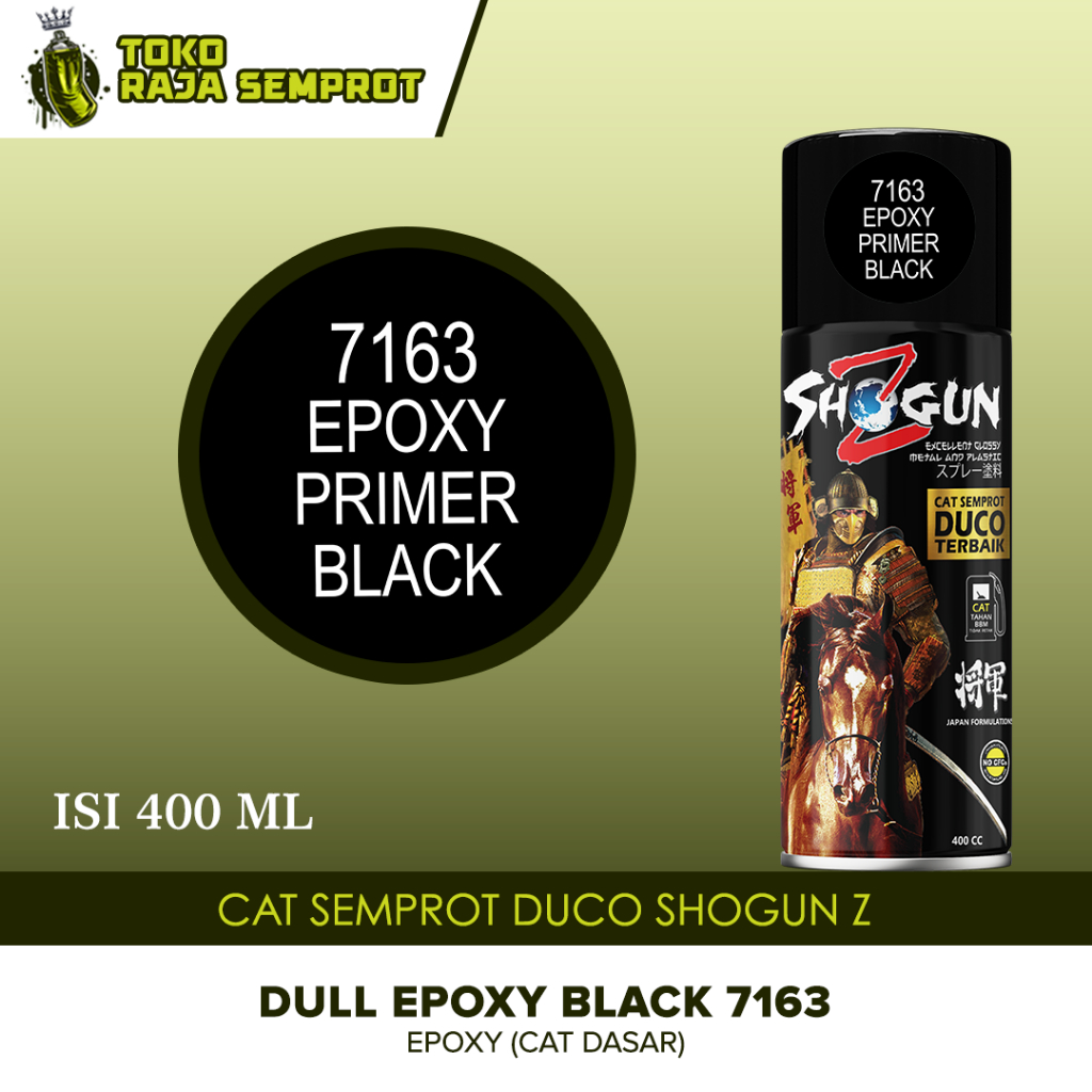 Cat Pilok Dasar Semprot Motor Pilox Shogun Z Paint Duco Epoxy Black 7163