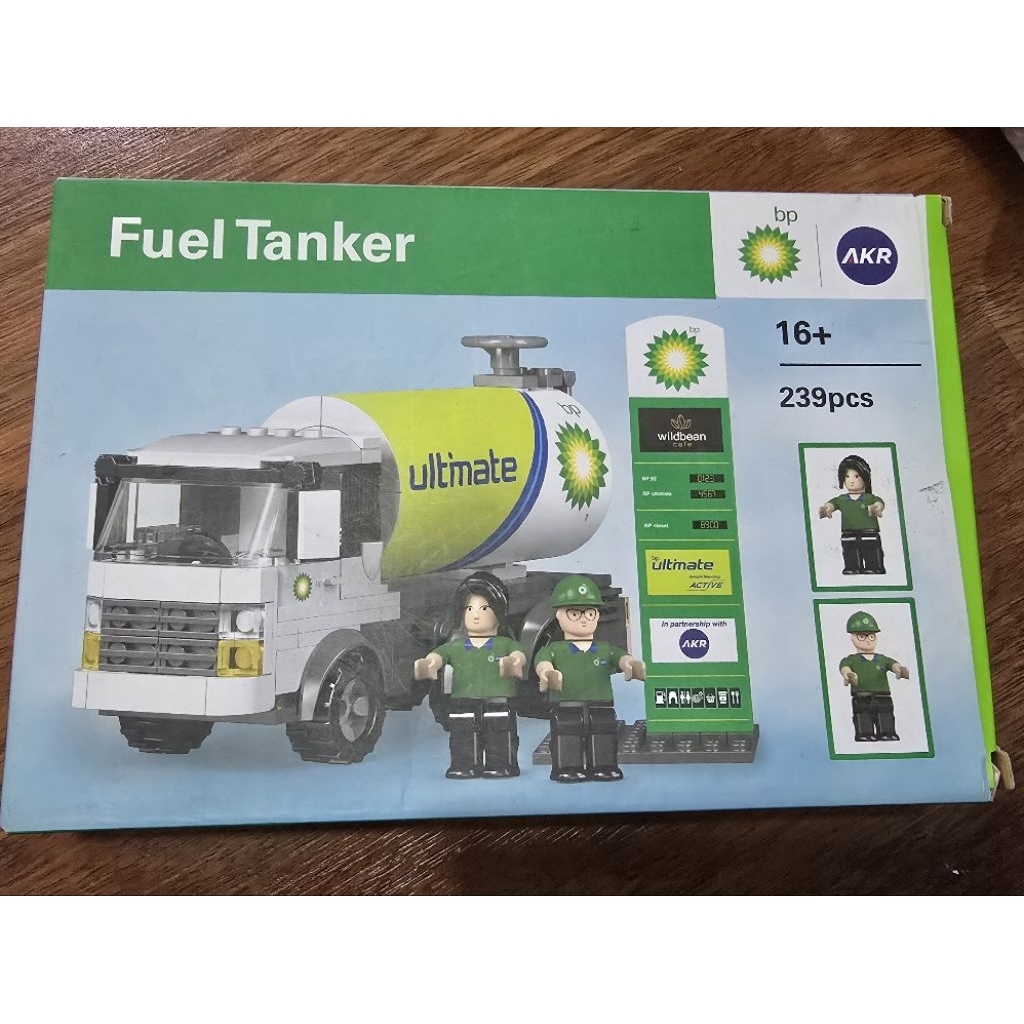 BP AKR FUEL TANKER Building Block Set / Mainan Edukasi L*GO versi BP/ Lego BP Fuel Tanker / Collecti