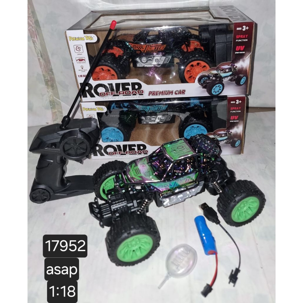 MAINAN RC MOBIL REMOTE JEEP ROVER KECIL OFFROAD ASAP SMOKE 1;18
