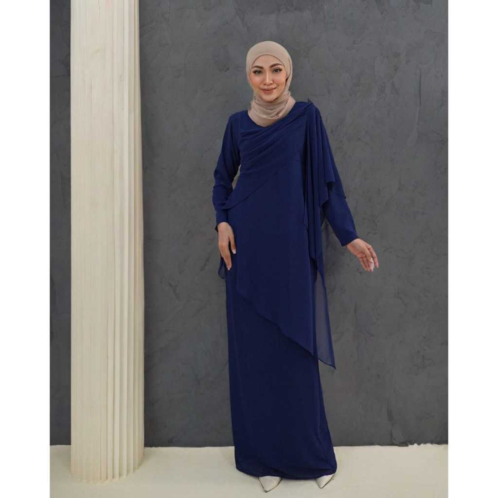 amora dress lebaran 2025 gamis malaysia bahan ceruty babydoll model duyung gamis bridesmaid polos