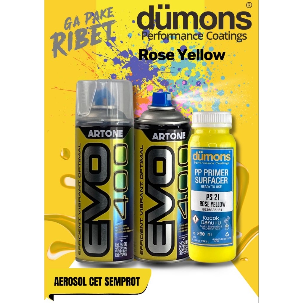 PP PRIMER SURFACER Aerosol (Artone EVO 400) Rose Yellow