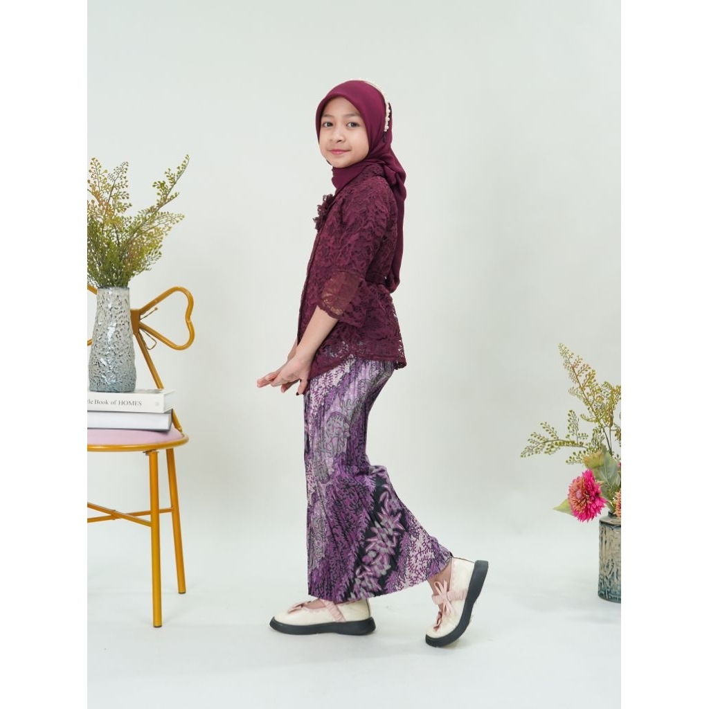 Kebaya anak ENCIM BROKAT Baju anak SD kebaya anak perempuan kartini wisuda 5-12 tahun