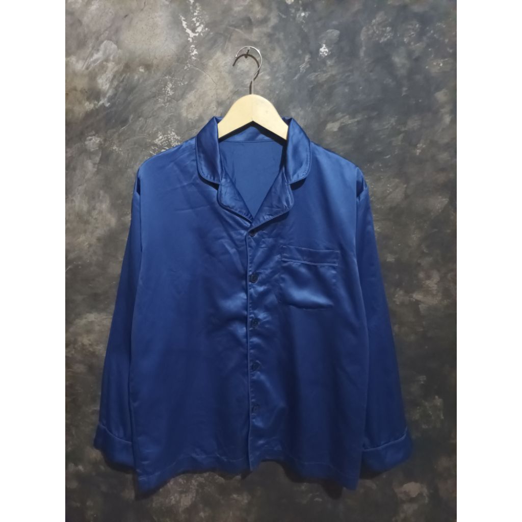 piyama GU biru (atasan only)