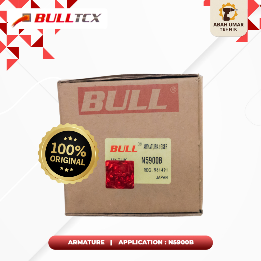 Armature BULL N5900B Original Jepang – Angker Dinamo Mesin Circular Saw Makita 9 Inch Tahan Lama & B